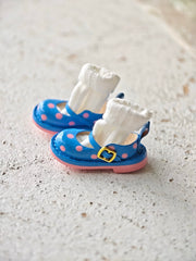  Blue Pink Polka Dot Blythe Handmade Shoes | ToastDoll