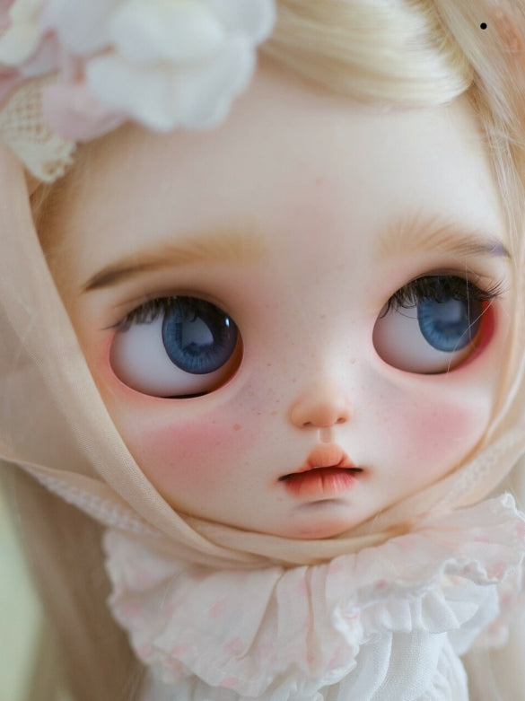 Lilygrace Custom Blythe OOAK Face Up Detail | ToastDoll