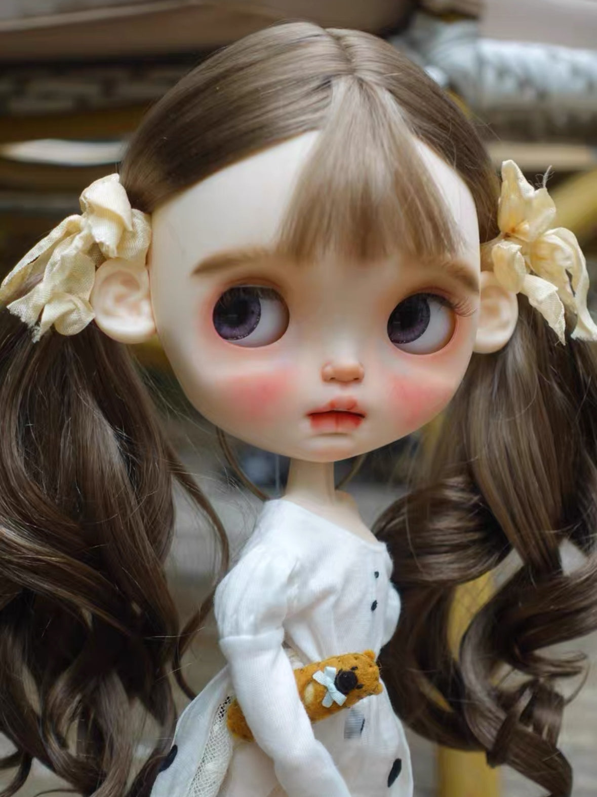Elara Custom Blythe OOAK Close-up | ToastDoll