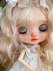 Melly Soft Curly Blythe Commission Doll  Eyelids | ToastDoll