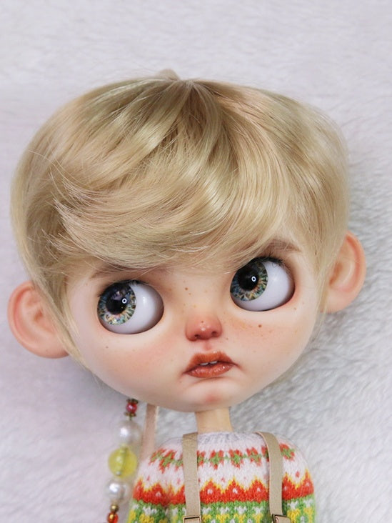 Handmade Blythe Wig, Short Hair with Bangs