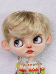 Handmade Blythe Wig, Short Hair with Bangs