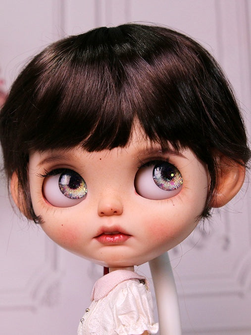 Handmade Blythe Wig,  Short Hair with Bangs