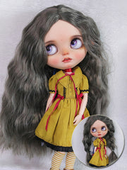 Handmade Blythe Wig, Beach Waves without Bangs