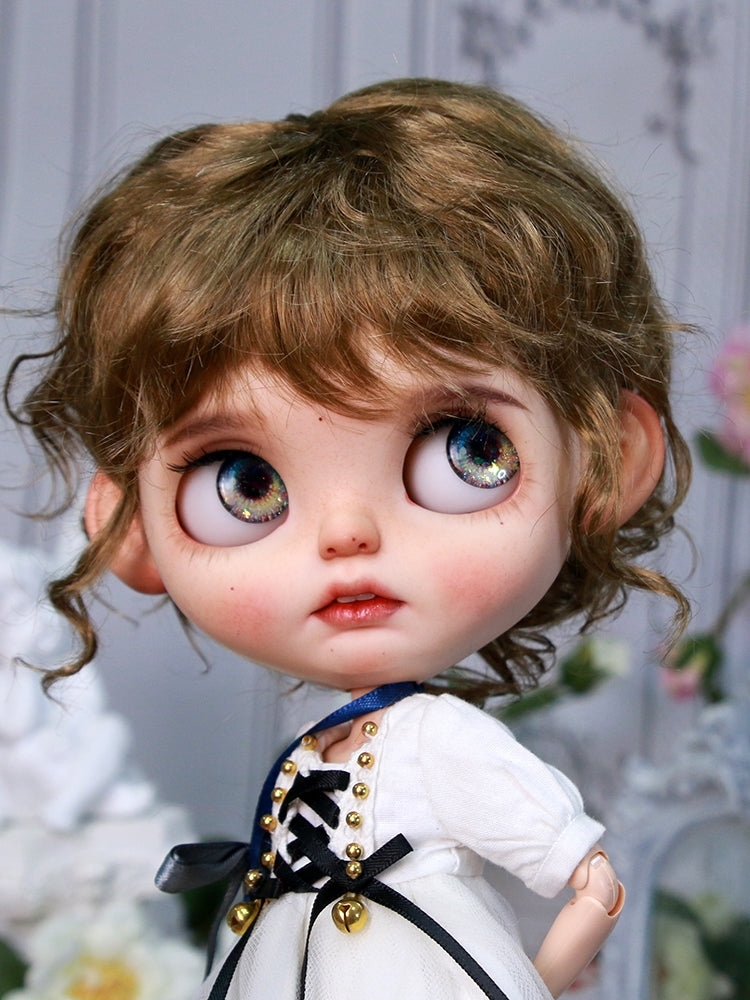 Handmade Blythe Wig, Vintage Kinky Curls