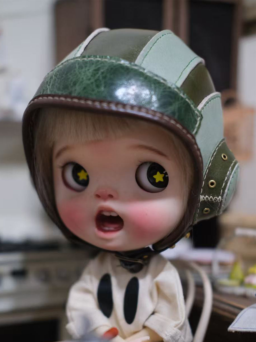 Handmade Blythe/BJD  Hat, Leather Aviator Hat