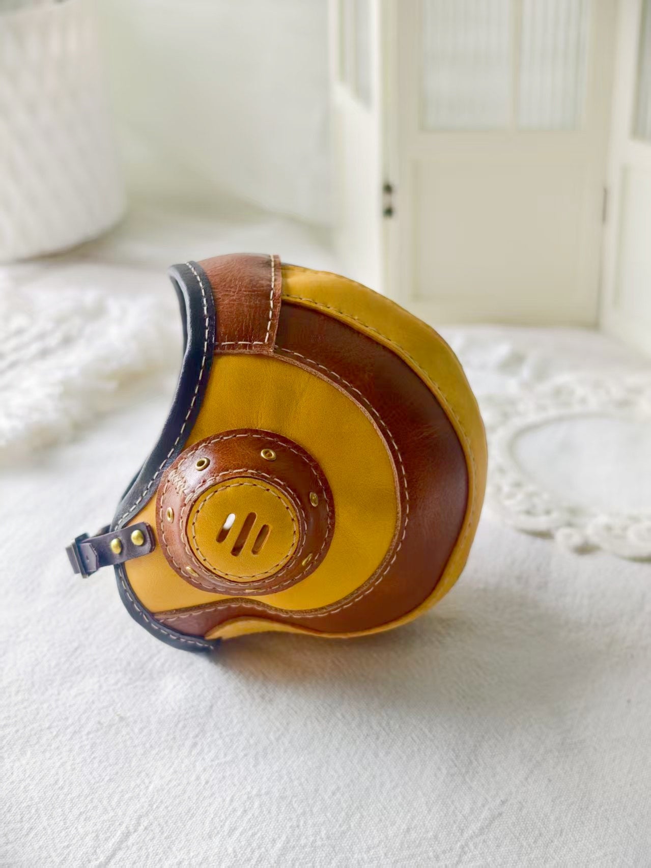 Handmade Blythe/BJD  Hat, Leather Aviator Hat