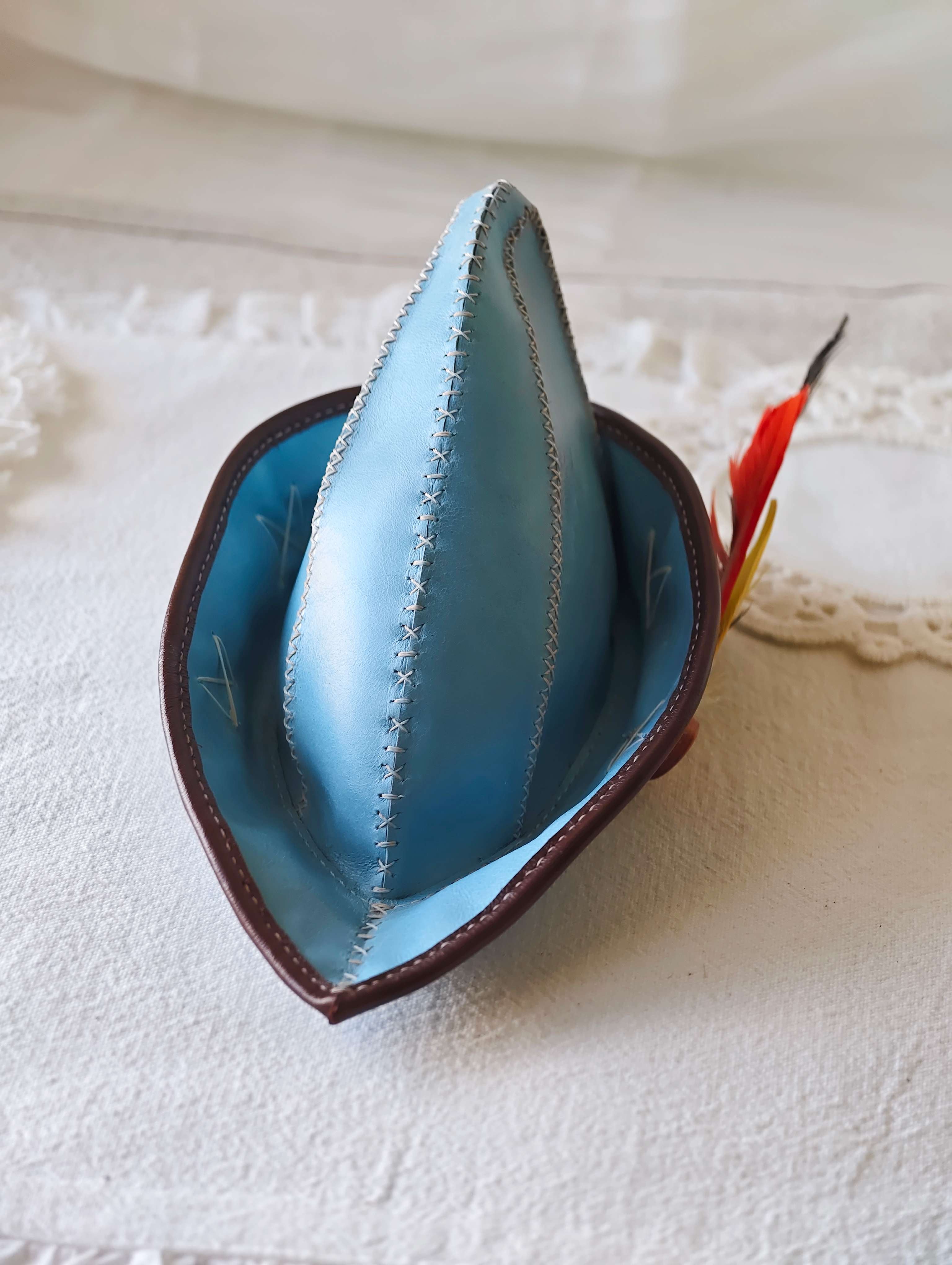 Handmade Blythe/BJD  Hat, Leather Robin Hood Hat