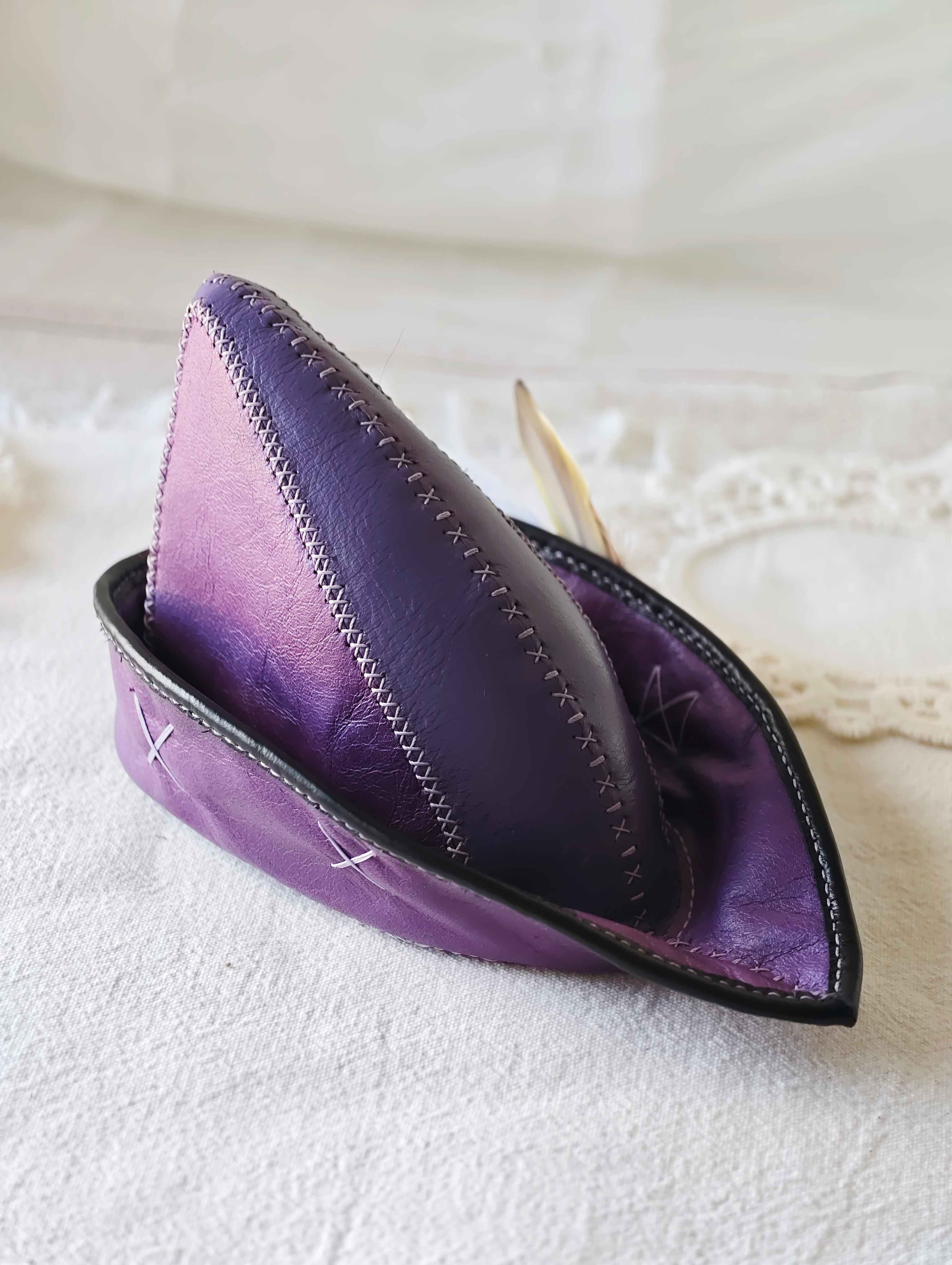 Handmade Blythe/BJD  Hat, Leather Robin Hood Hat