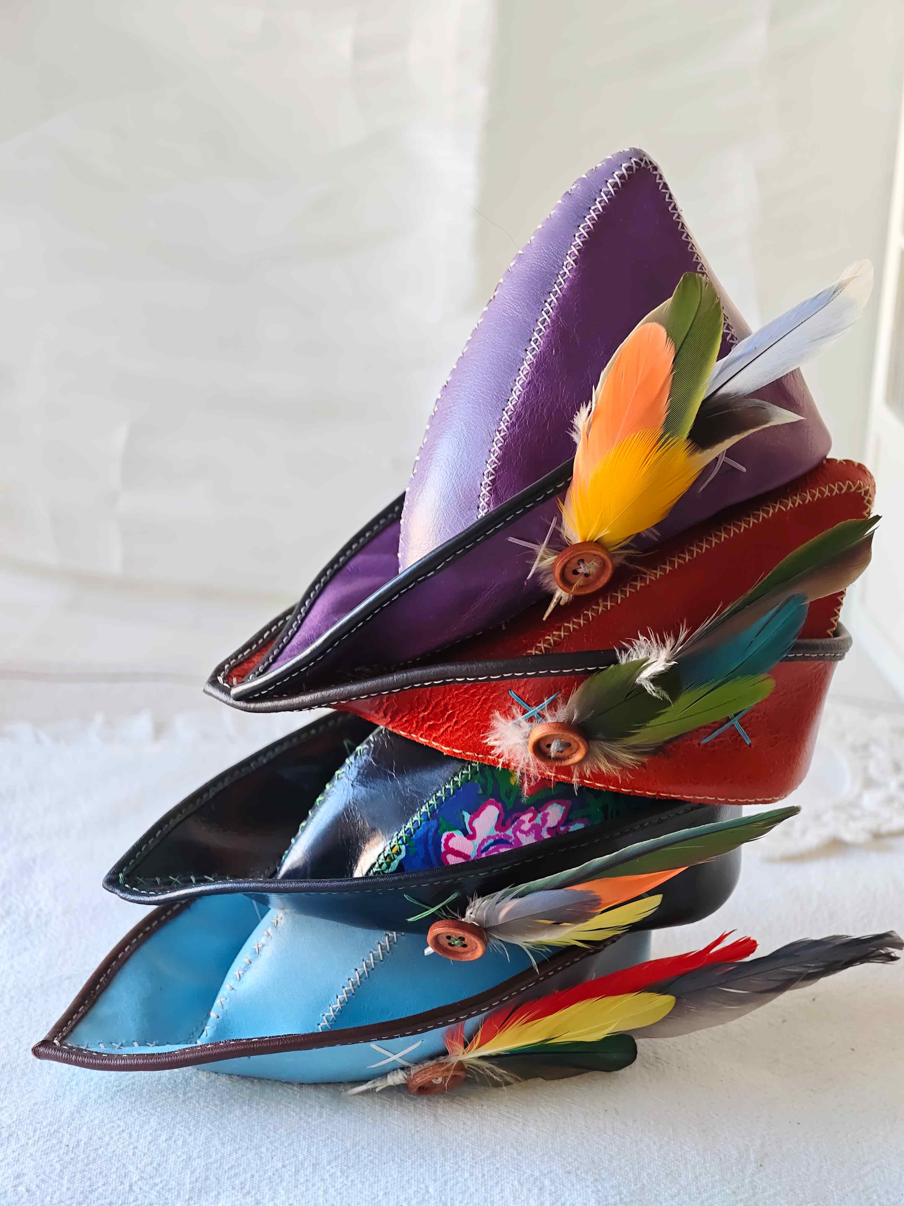 Handmade Blythe/BJD  Hat, Leather Robin Hood Hat