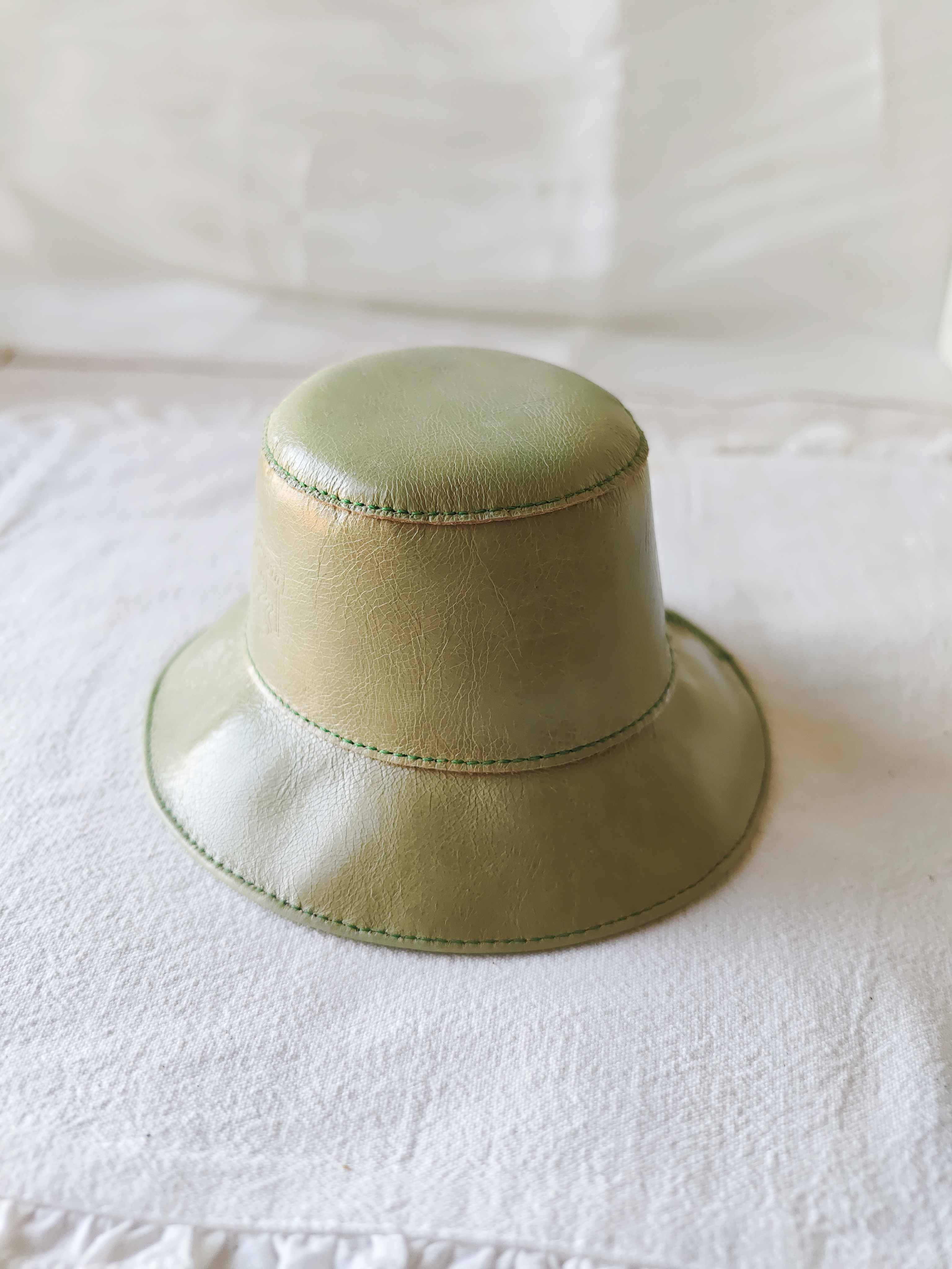 Handmade Blythe/BJD Hat, Leather Bucket Hat