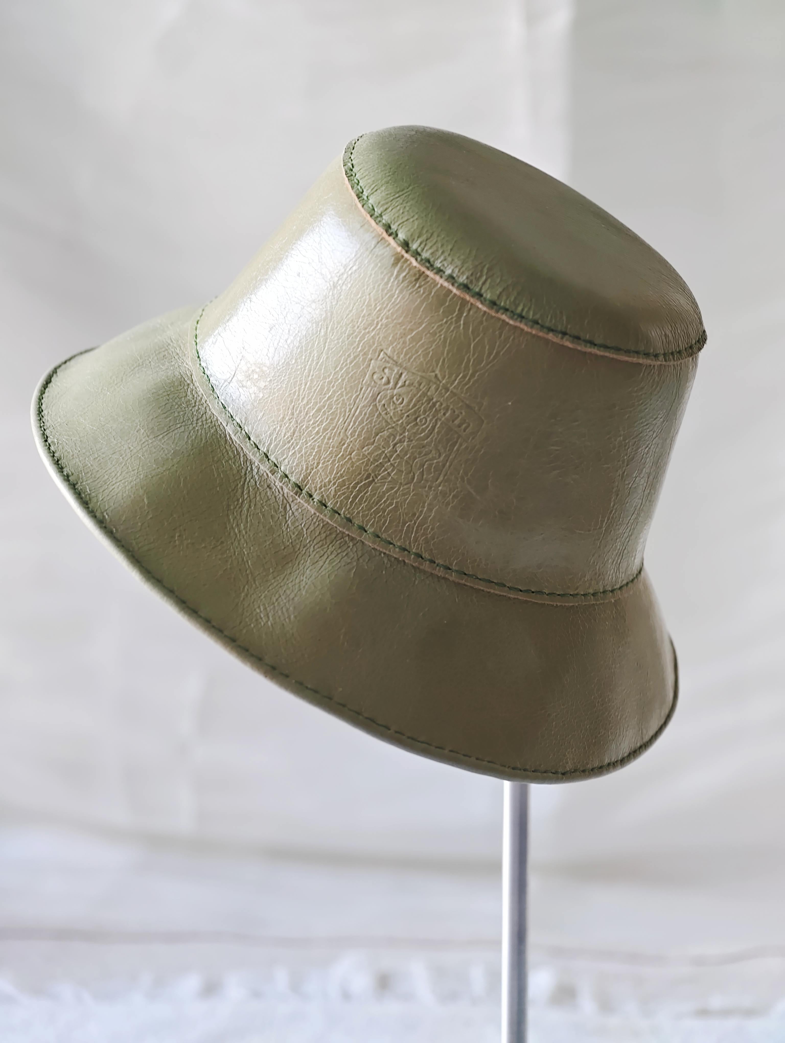 Handmade Blythe/BJD Hat, Leather Bucket Hat