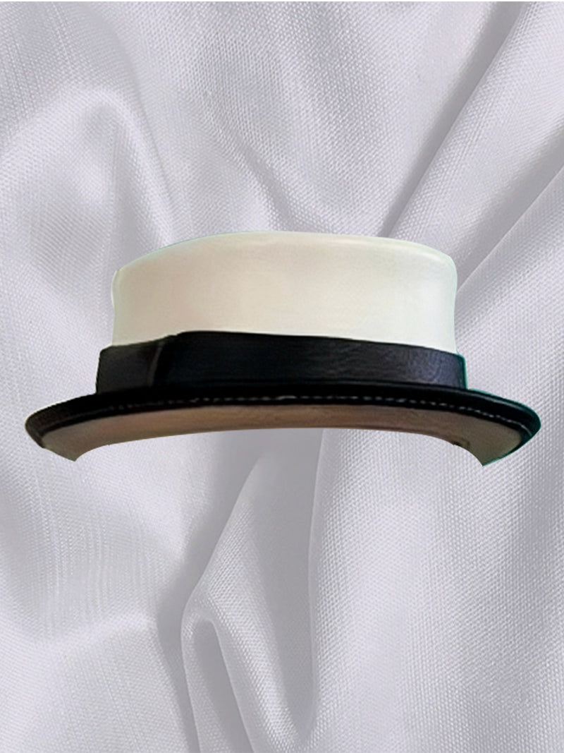 Handmade Blythe/BJD  Hat, Leather Pork Pie Hat