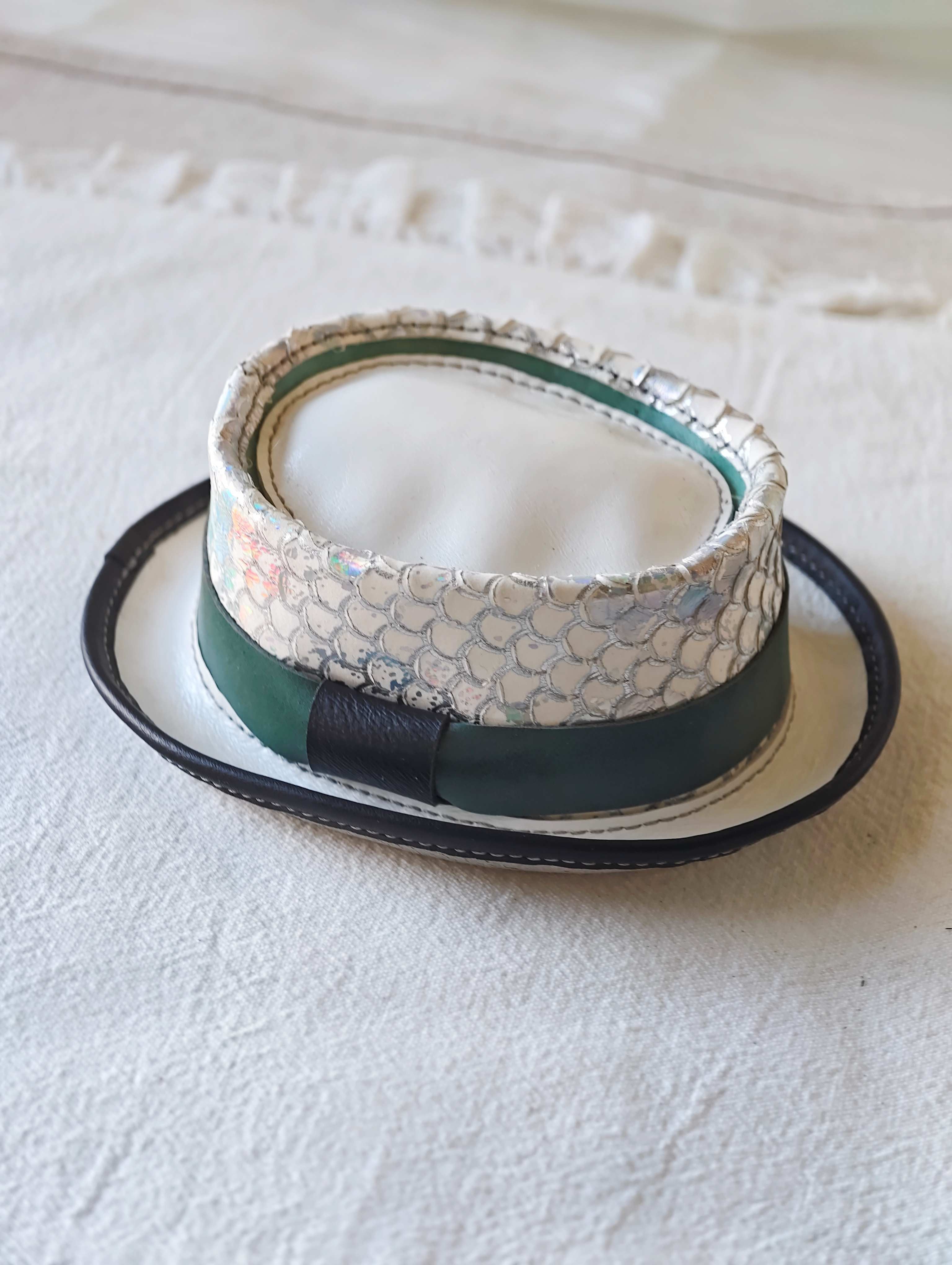 Handmade Blythe/BJD  Hat, Leather Pork Pie Hat