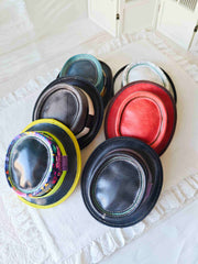 Handmade Blythe/BJD  Hat, Leather Pork Pie Hat