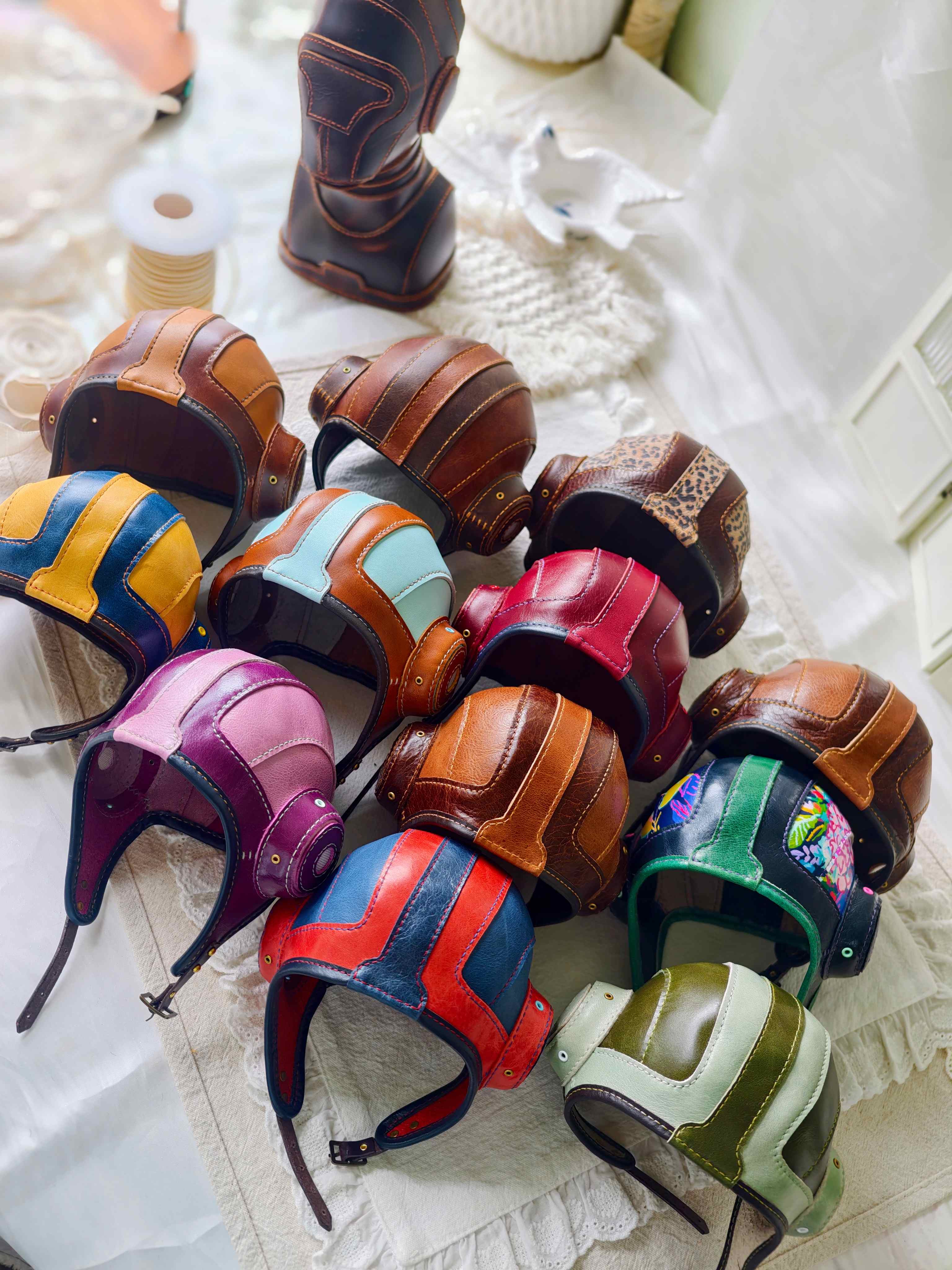 Aviator Hats In Stock - Handmade Doll Accessory - ToastDoll