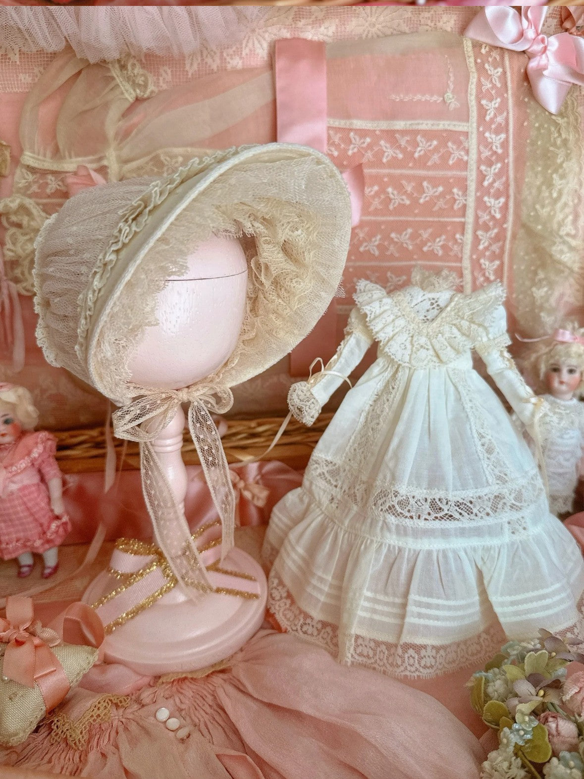 Vintage Lace Blythe White Dress | ToastDoll