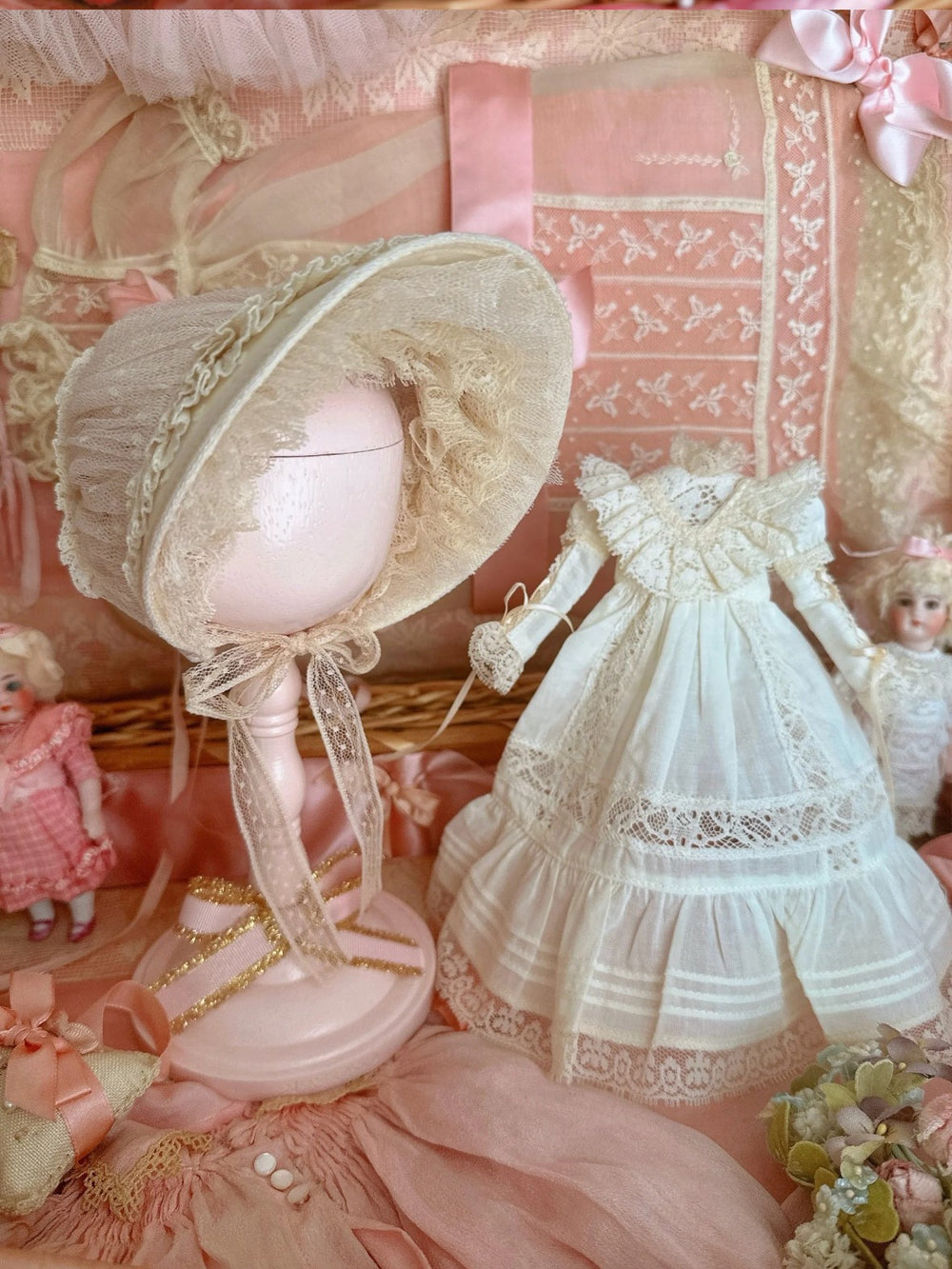 Vintage Lace Blythe White Dress | ToastDoll