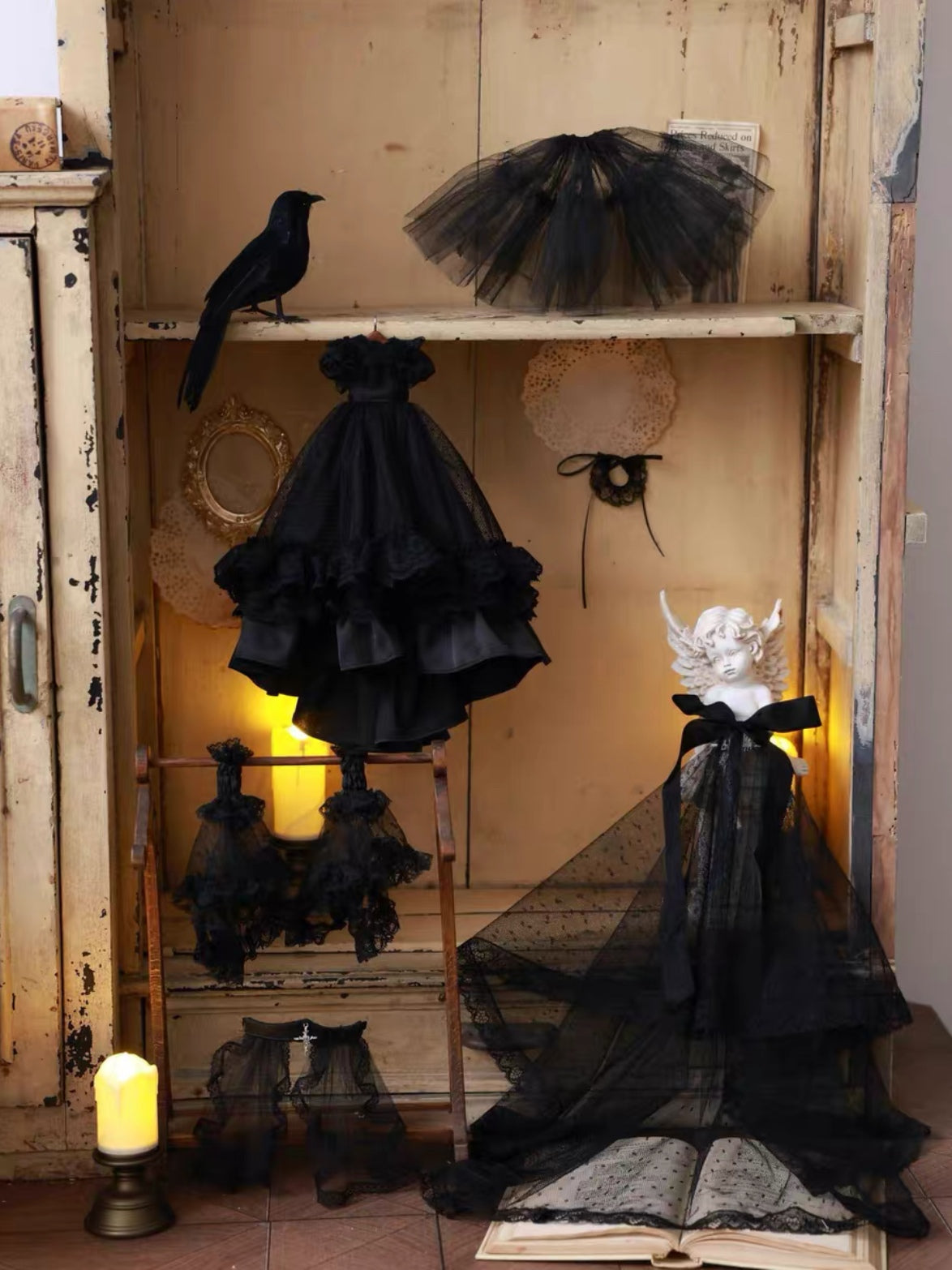 Black Wedding Blythe Outfit | ToastDoll