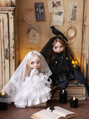 Black White Wedding Blythe Outfit | ToastDoll