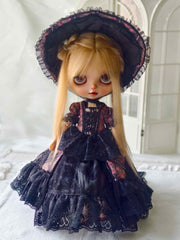 Handmade Outfit for Blythe/Obitsu, Multi-Layered Lace Dress Set