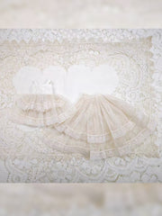Creamy Tiered Lace Blythe Dress - Handmade Doll Clothes - ToastDoll
