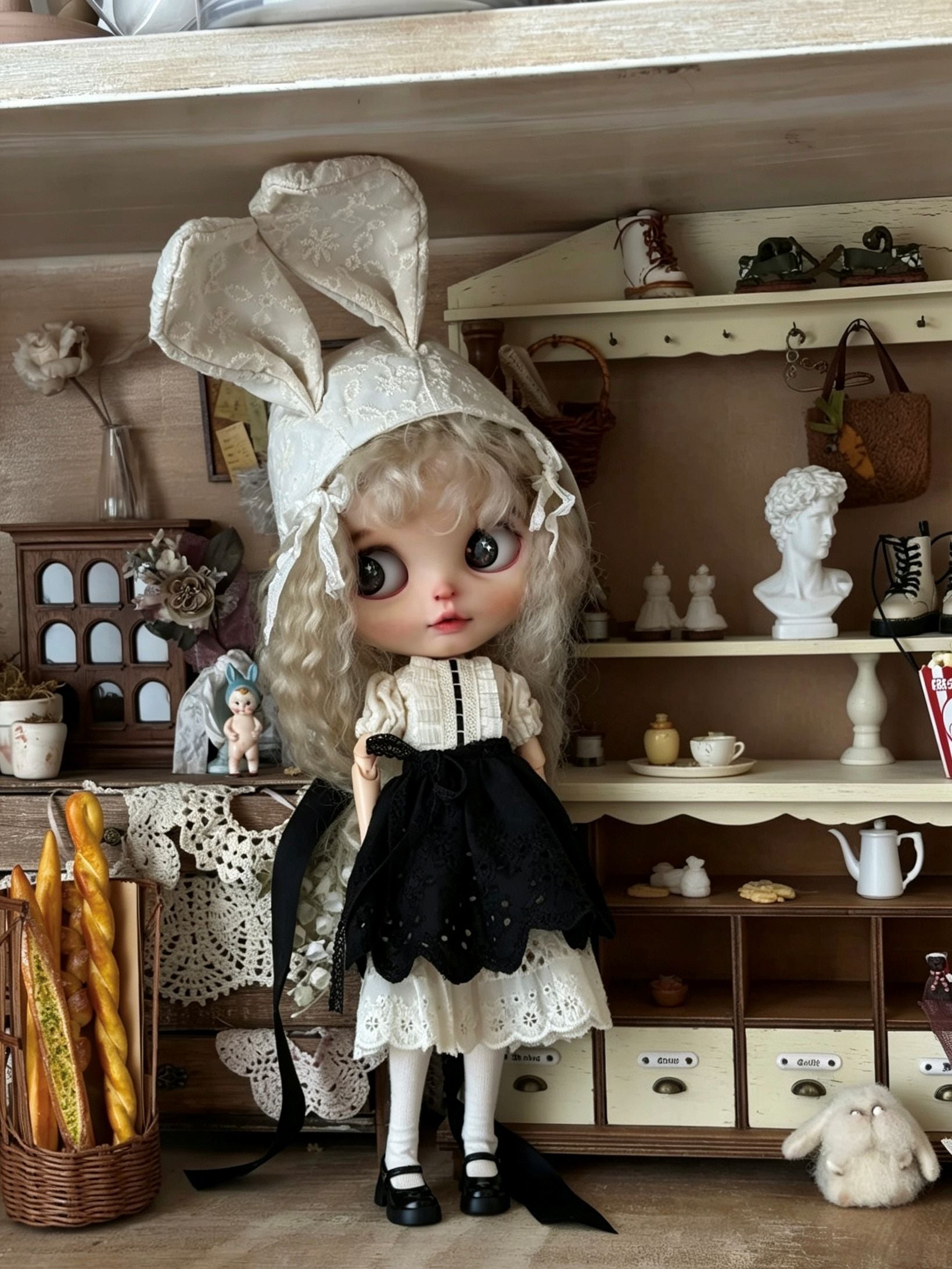 Miss Bunny Blythe BJD Set - Handmade Doll Clothes-ToastDoll