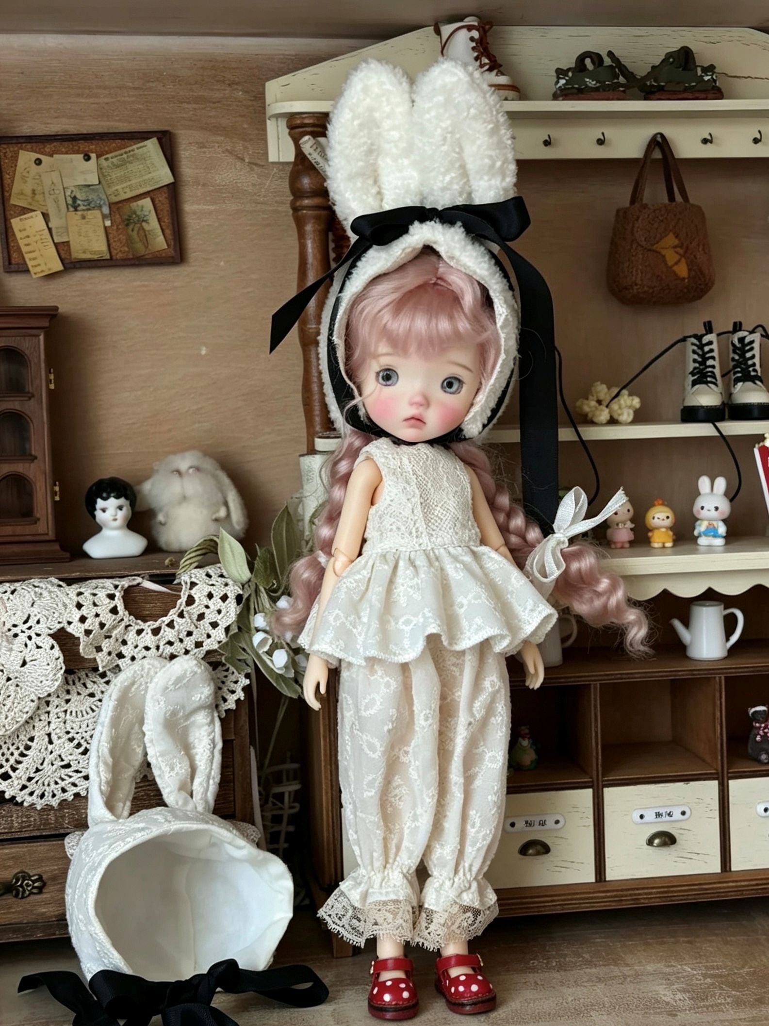 Miss Bunny Blythe BJD Set - Handmade Doll Clothes-ToastDoll