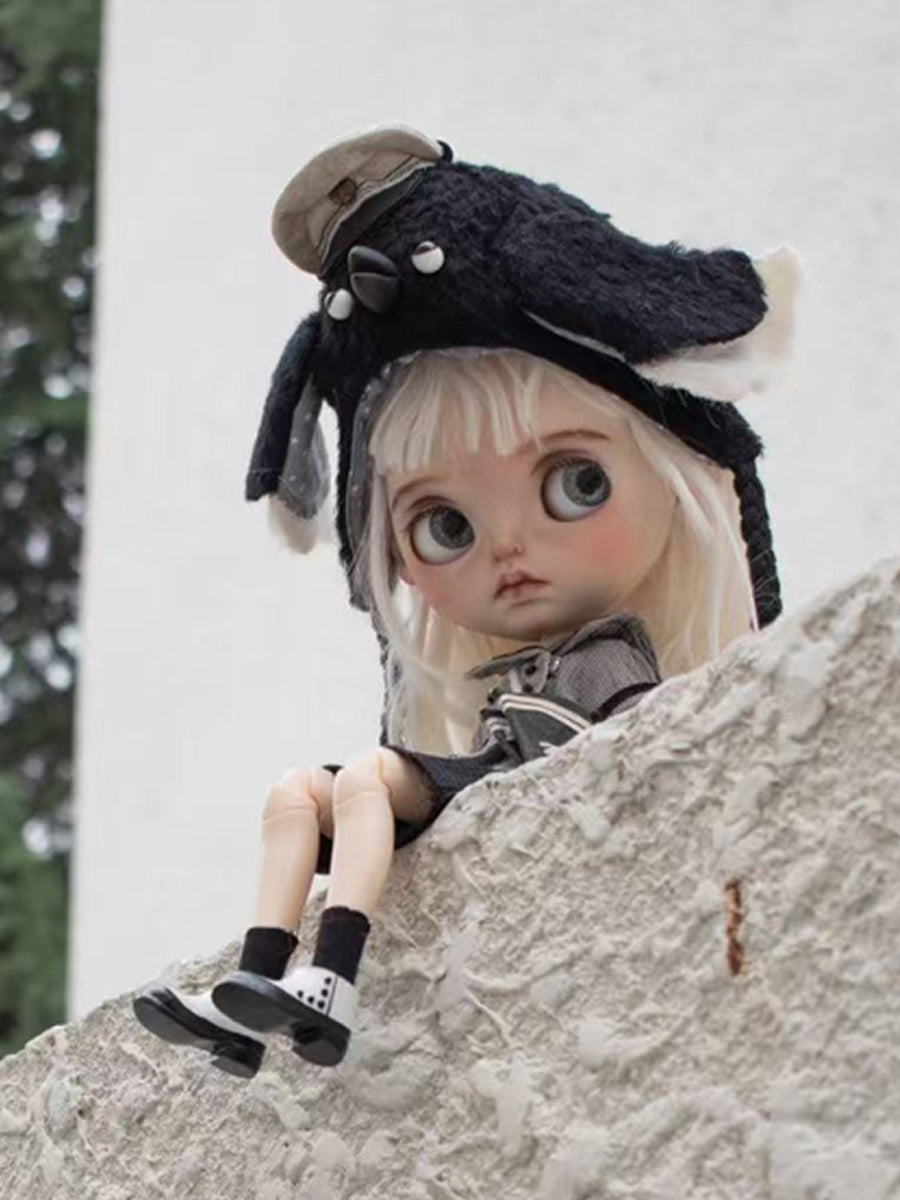 Handmade Outfit for Blythe/Obitsu/Pullip, Dark Sailor Set