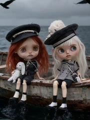 Handmade Outfit for Blythe/Obitsu/Pullip, Dark Sailor Set