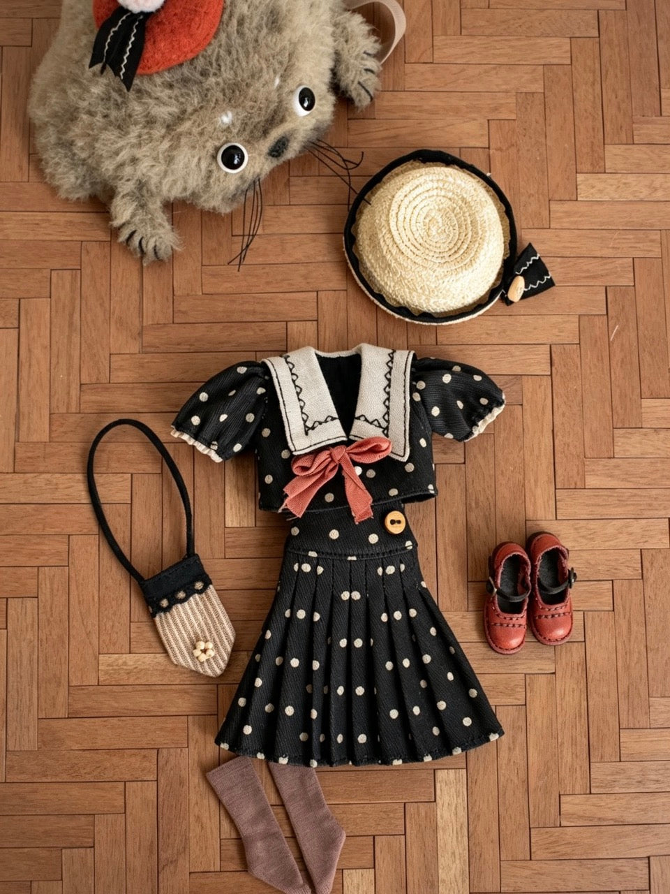 Vintage Sailor Blythe BJD Outfit - Handmade Doll Clothes - ToastDoll
