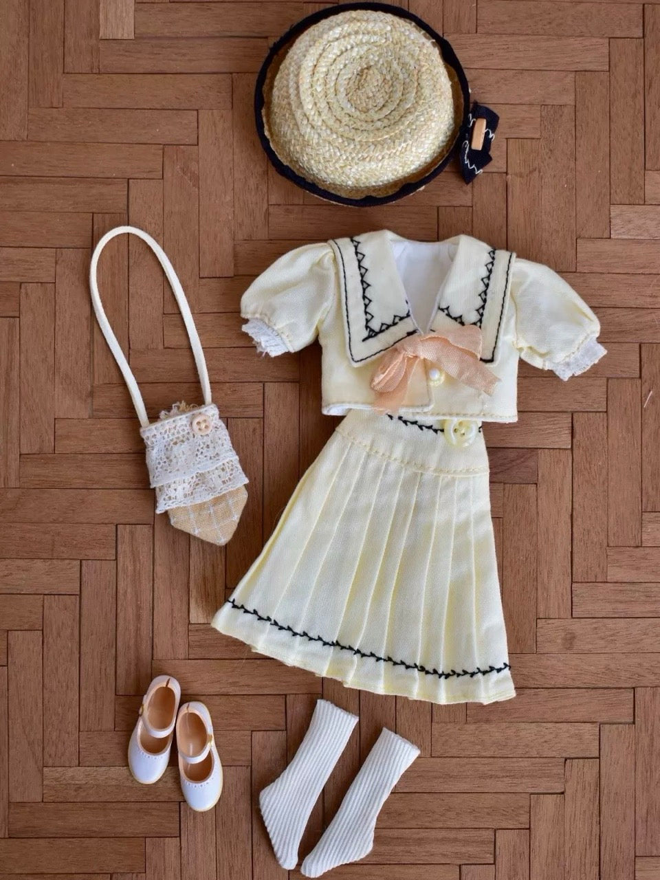 Vintage Sailor Blythe BJD Outfit - Handmade Doll Clothes - ToastDoll