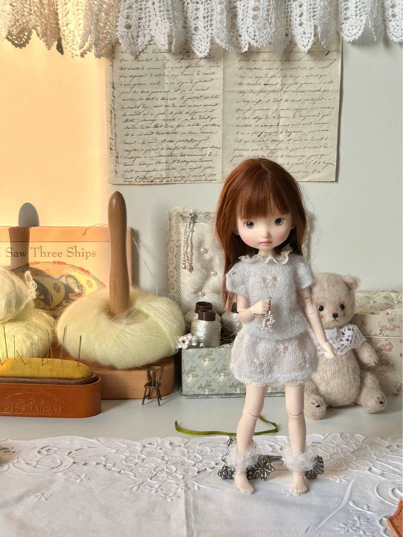 Cutout Butterfly Knit BJD Set - Handmade Doll Clothes - ToastDoll
