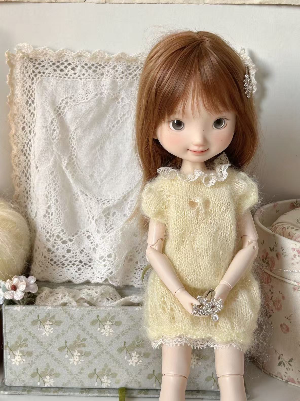 Cutout Butterfly Knit BJD Set - Handmade Doll Clothes - ToastDoll