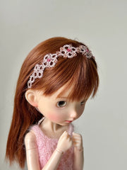 Soft Pink Knit BJD Dress Set - Handmade Doll Clothes - ToastDoll