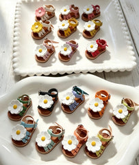 Sweet Flower Blythe Sandals - Handmade Doll Shoes - ToastDoll