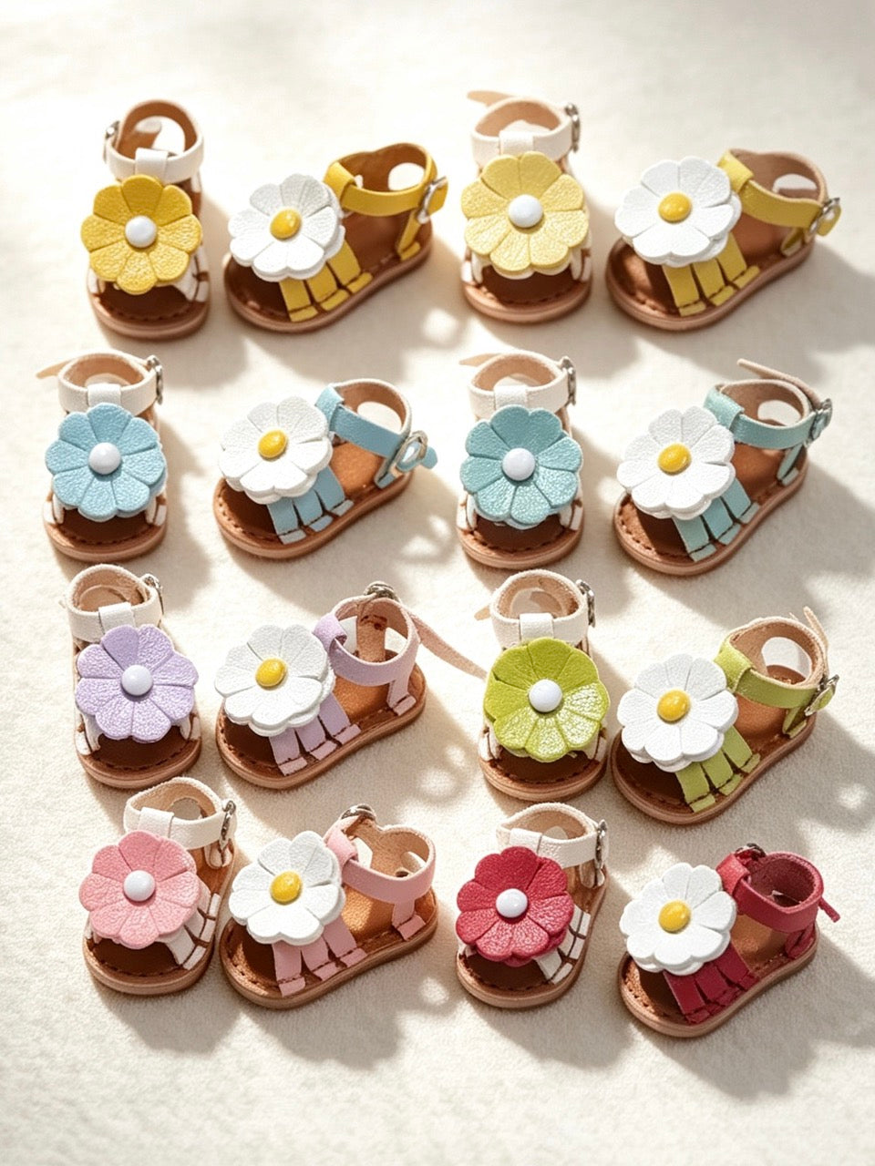 Sweet Flower Blythe Sandals - Handmade Doll Shoes - ToastDoll