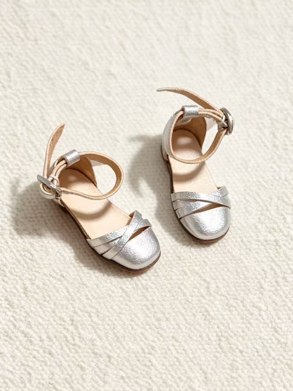 Cross Strap Blythe Flats - Handmade Doll Shoes - ToastDoll