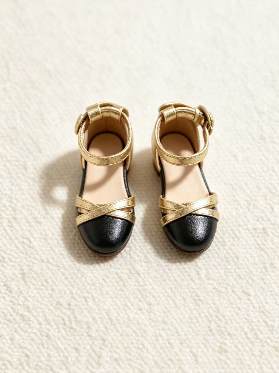 Cross Strap Blythe Flats - Handmade Doll Shoes - ToastDoll