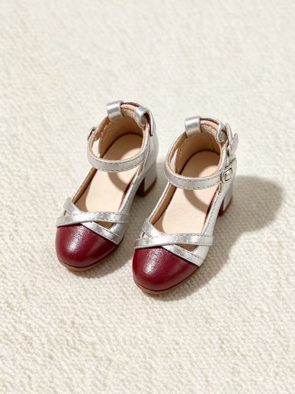 Cross Strap Blythe Flats - Handmade Doll Shoes - ToastDoll