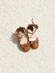 Cross Strap Blythe Flats - Handmade Doll Shoes - ToastDoll