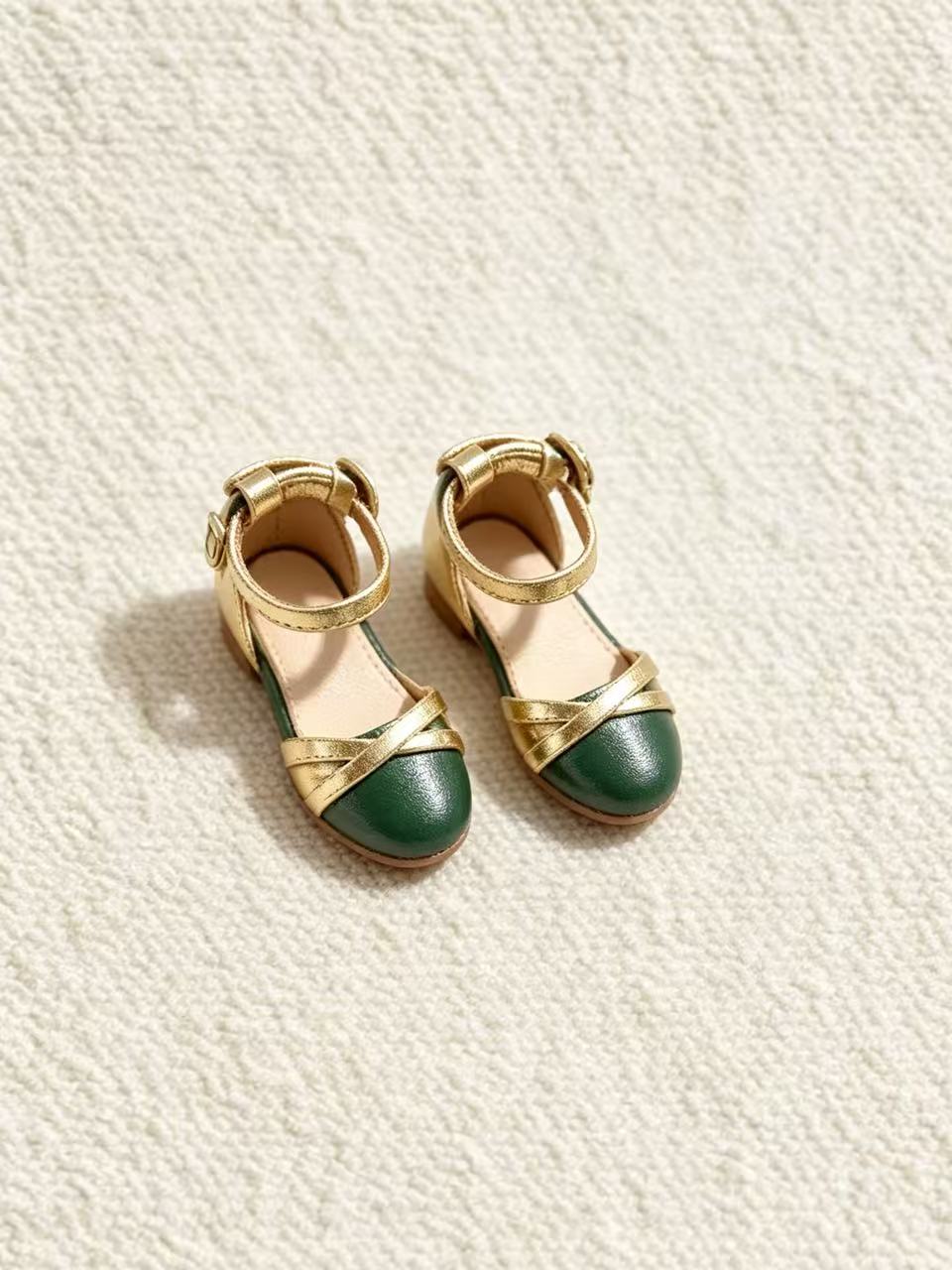 Cross Strap Blythe Flats - Handmade Doll Shoes - ToastDoll