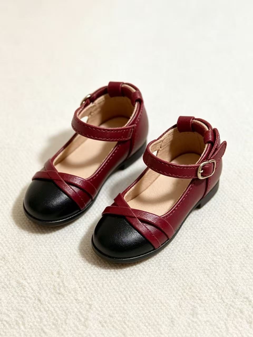 Cross Strap Blythe Flats - Handmade Doll Shoes - ToastDoll