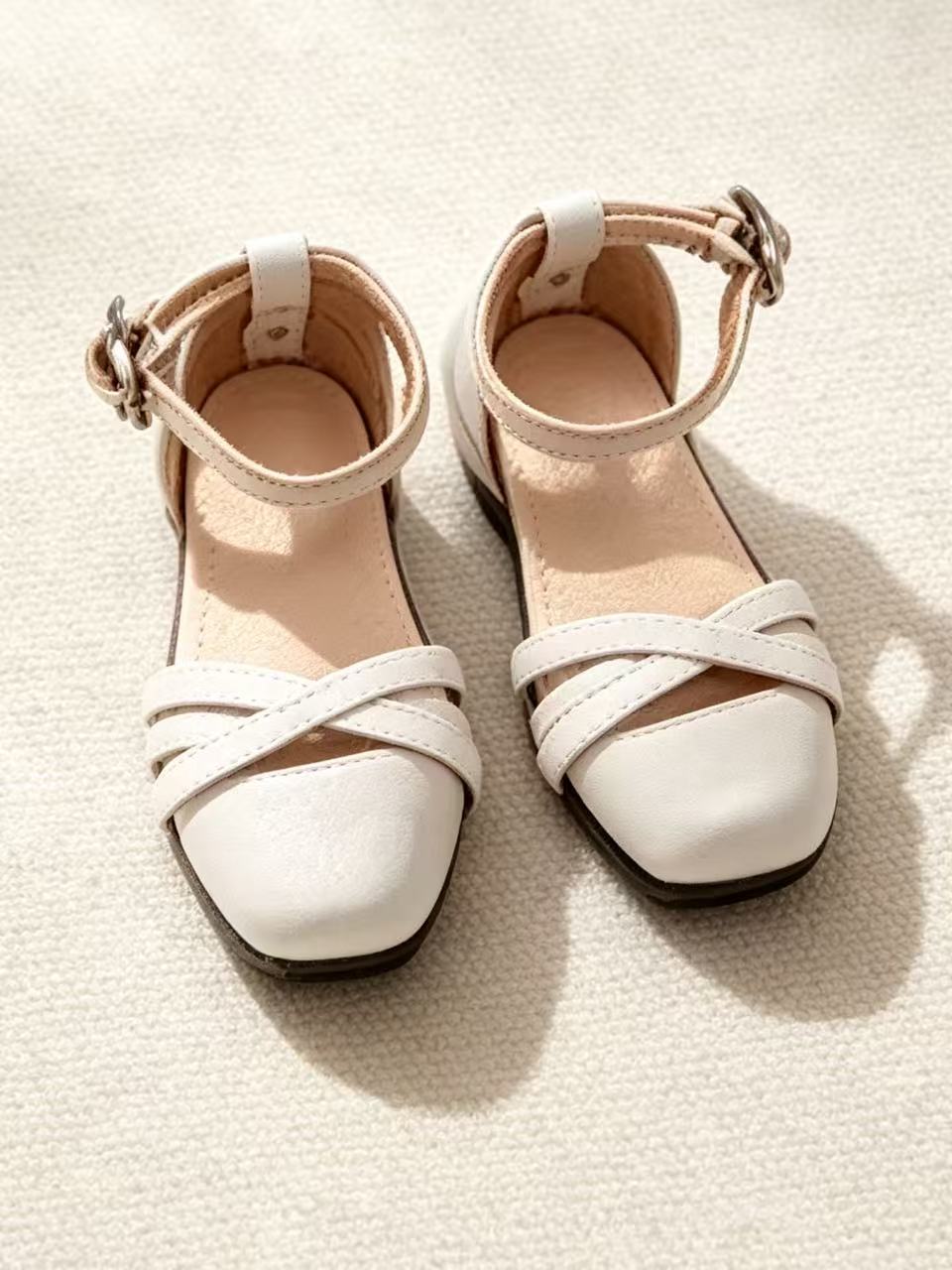 Cross Strap Blythe Flats - Handmade Doll Shoes - ToastDoll
