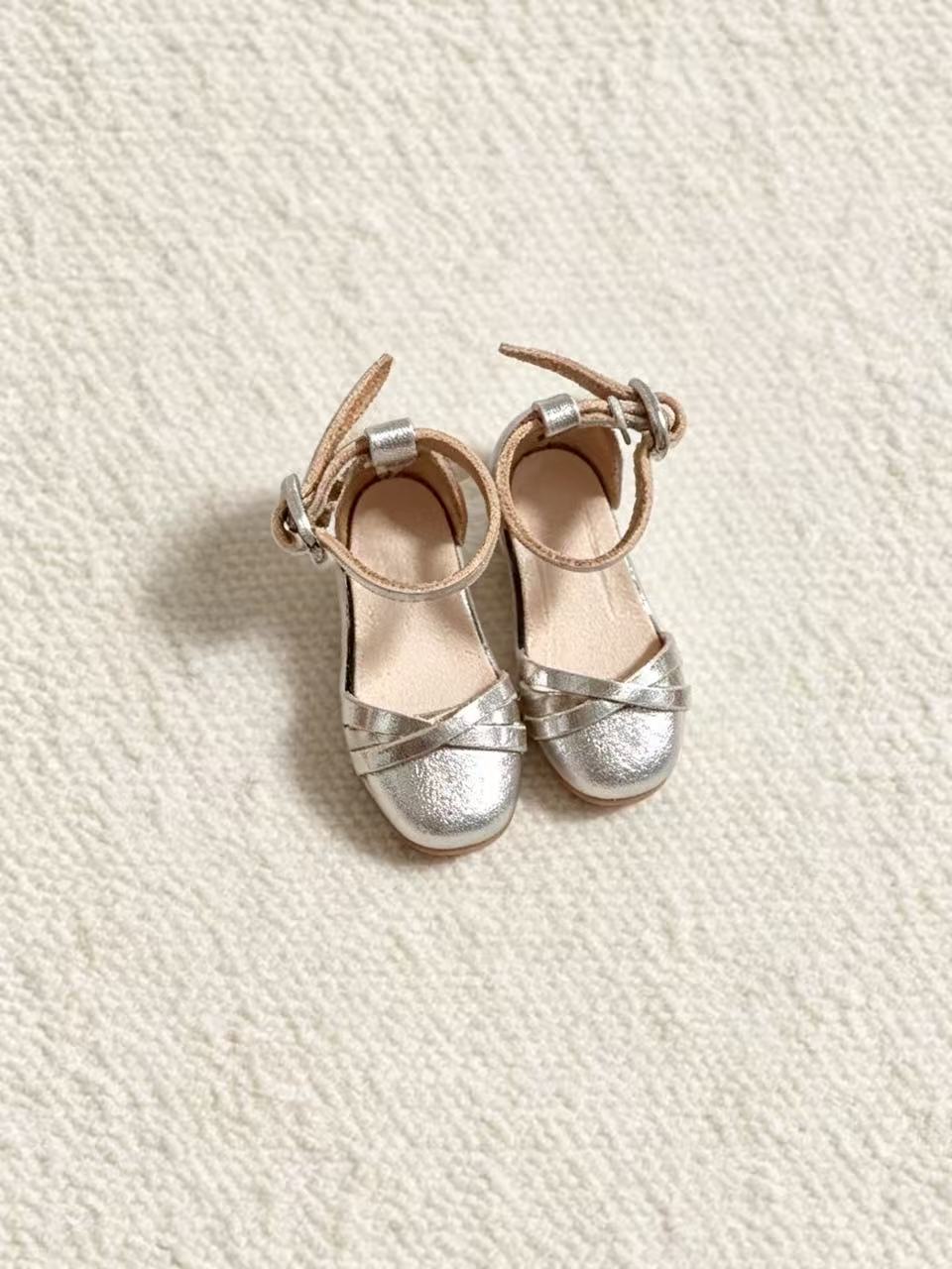 Cross Strap Blythe Flats - Handmade Doll Shoes - ToastDoll