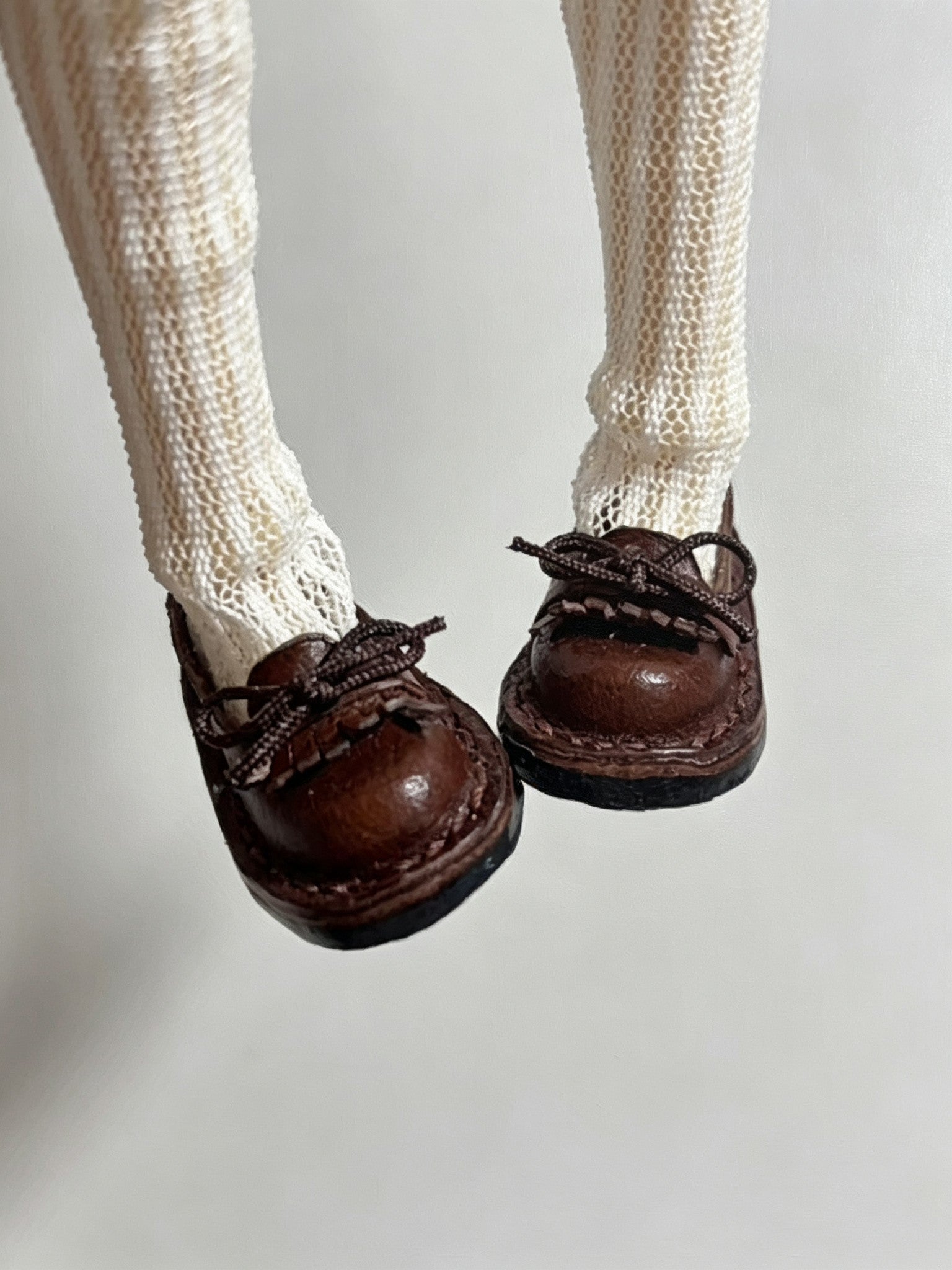 Bow Fringe Leather Blythe Loafers - Handmade Doll Shoes - ToastDoll