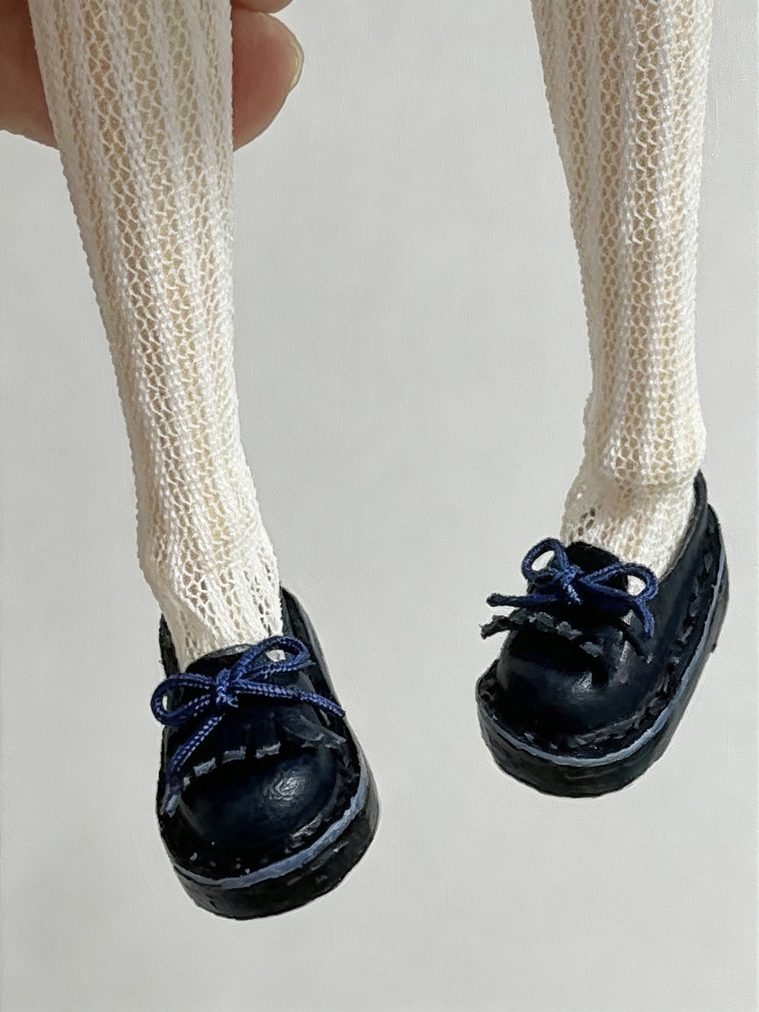 Bow Fringe Leather Blythe Loafers - Handmade Doll Shoes - ToastDoll