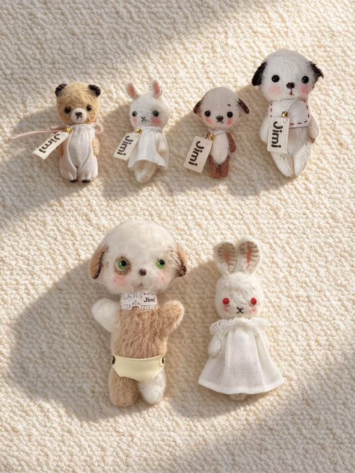Mini Animal Plushies - Handmade Doll Companion - ToastDoll