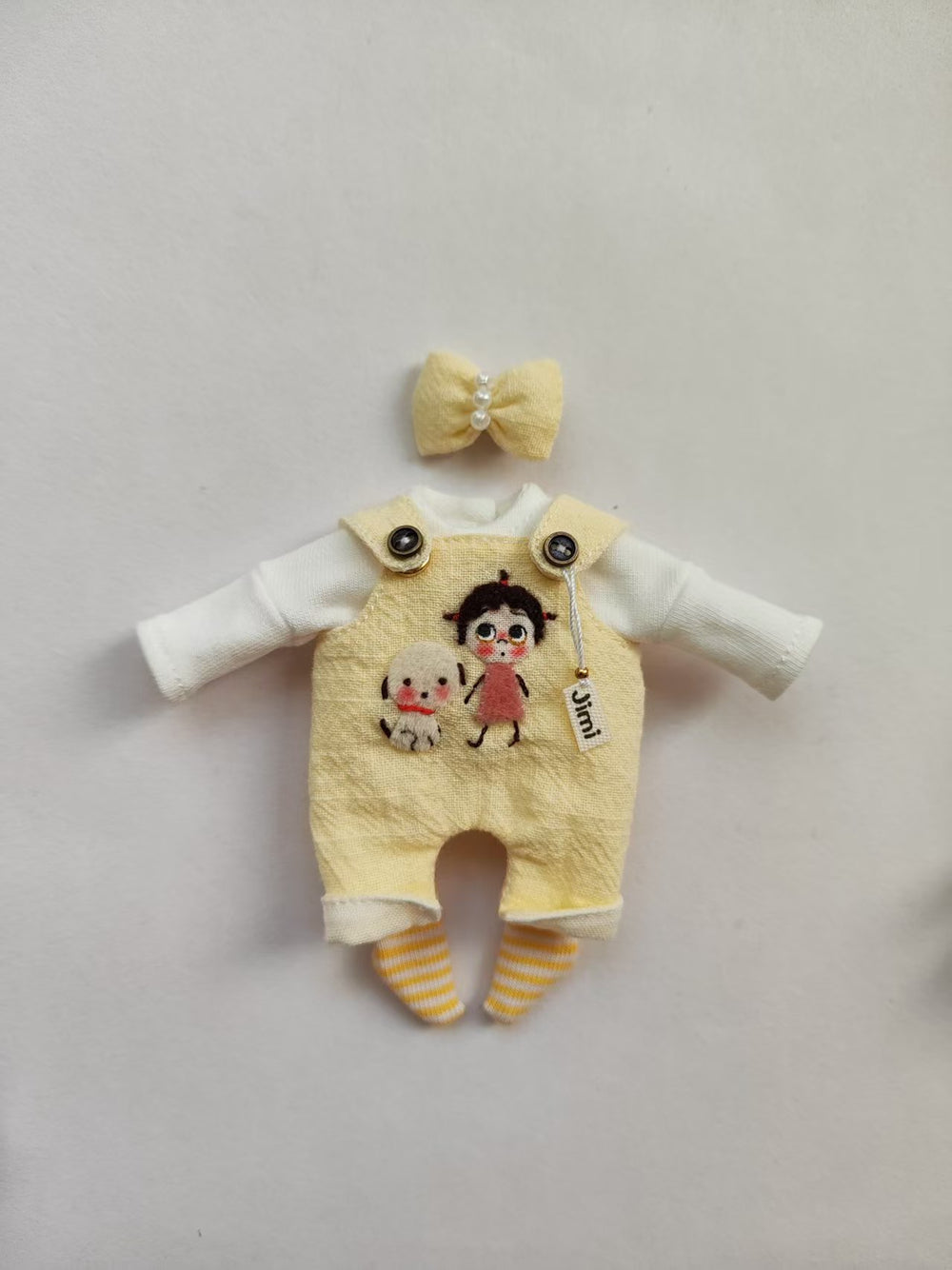 Yellow Innocent Overalls OB11 Outfit | ToastDoll