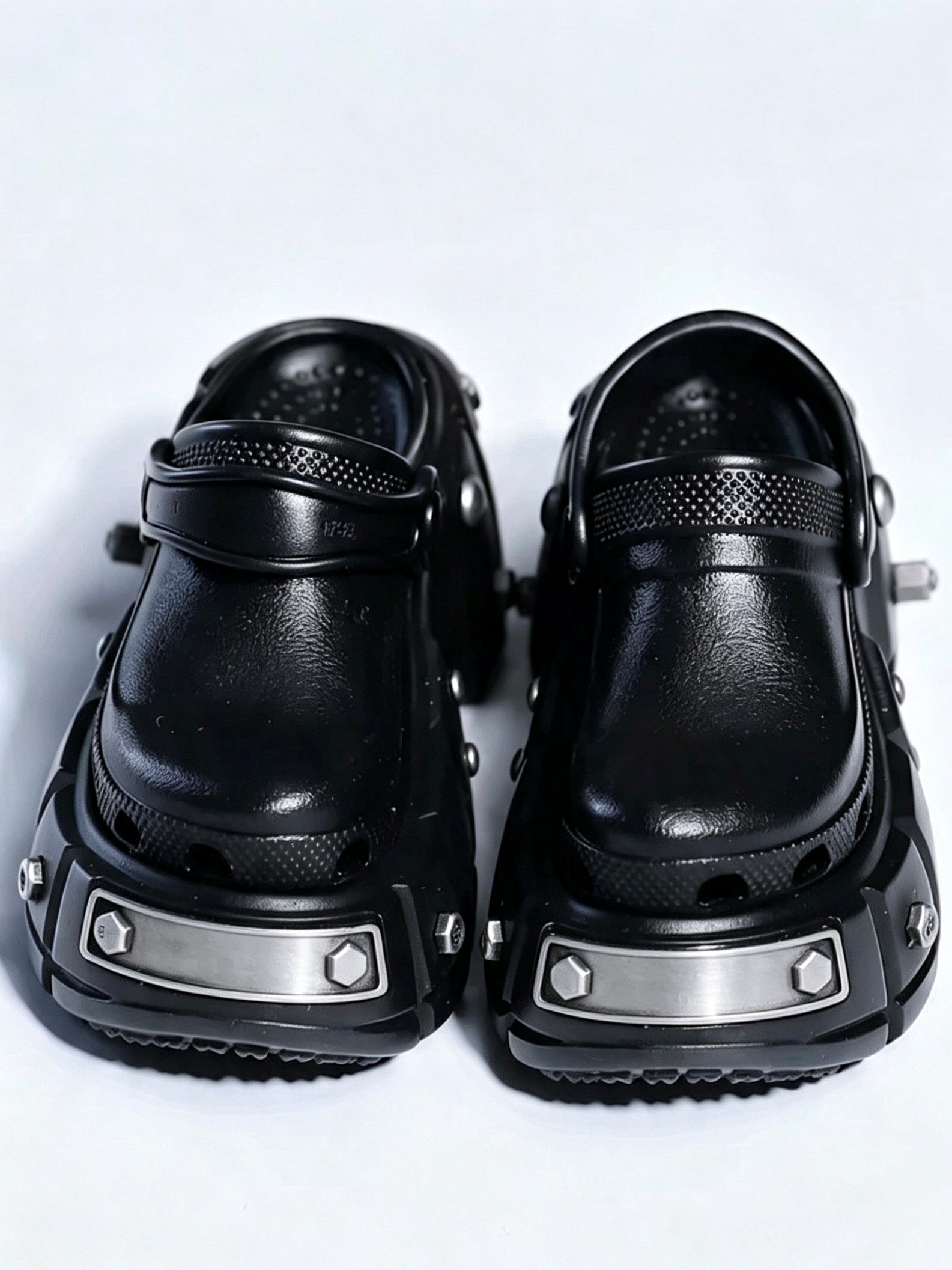 Black Clogs Blythe Sandals - Handmade Doll Shoes - ToastDoll
